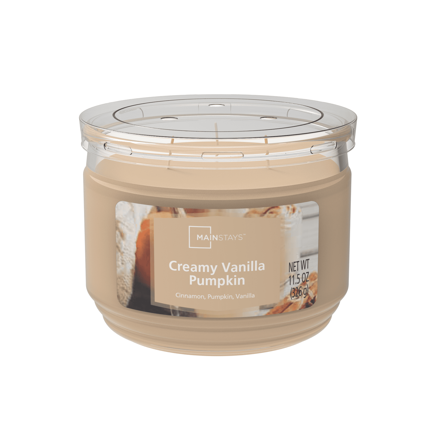 Creamy Vanilla Pumpkin 3 Wick Jar Candle - (326g)