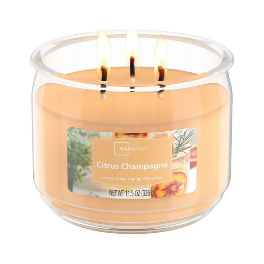 Citrus Champagne 3 Wick Jar Candle - (326g)