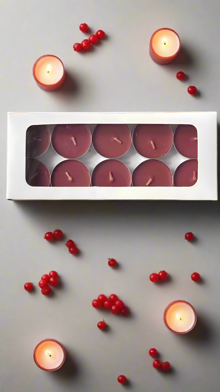 IKEA Red Berries Tealight Candles - (10 pack)