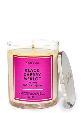 Black Cherry Merlot Single Wick Candle - (227g)