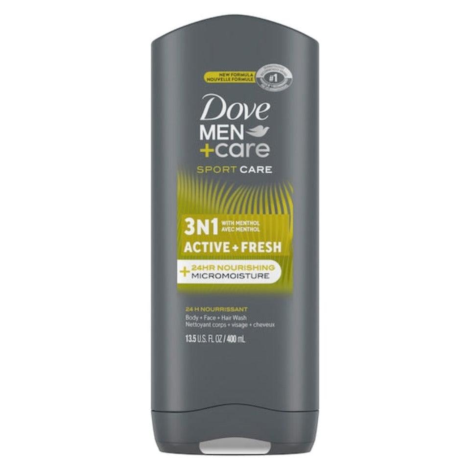 Dove Men Active Fresh 3-in-1 Wash - (400ml)