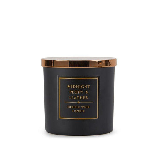 GH Midnight Peony and Leather 2 Wick Jumbo Candle - (380g)