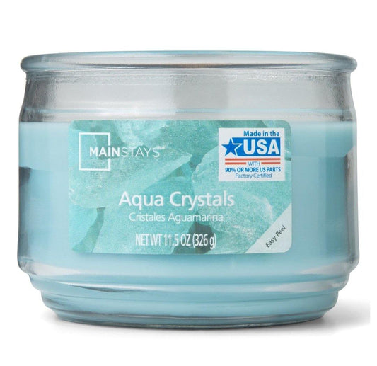 Aqua Crystals 3 Wick Jar Candle - (326g)