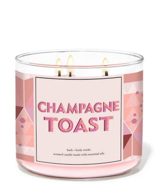 Champagne Toast 3 Wick Candle - (411g)