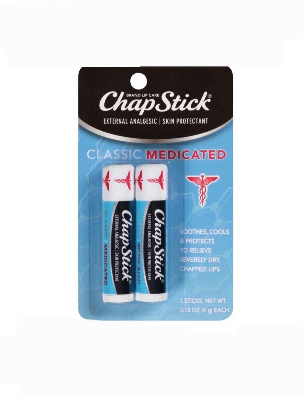 ChapStick Classic Medicated Lip Balm - (2 Pack)