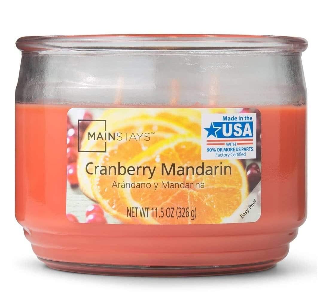 Cranberry Mandarin 3 Wick Jar Candle - (326g)