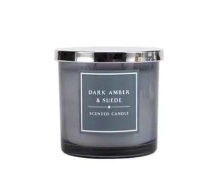 GH Dark Amber & Suede 2 Wick Jumbo Candle - (380g)