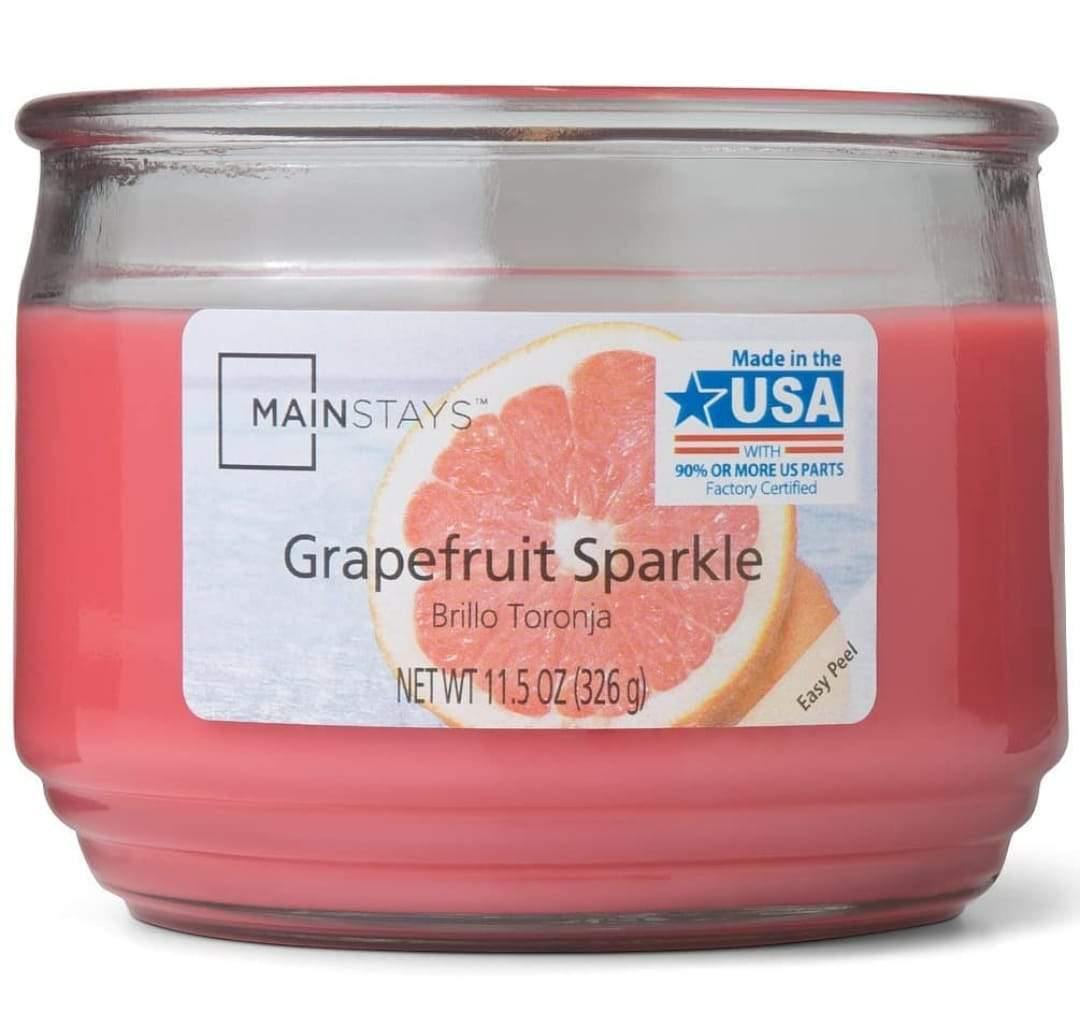 Grapefruit Sparkle 3 Wick Jar Candle - (326g)