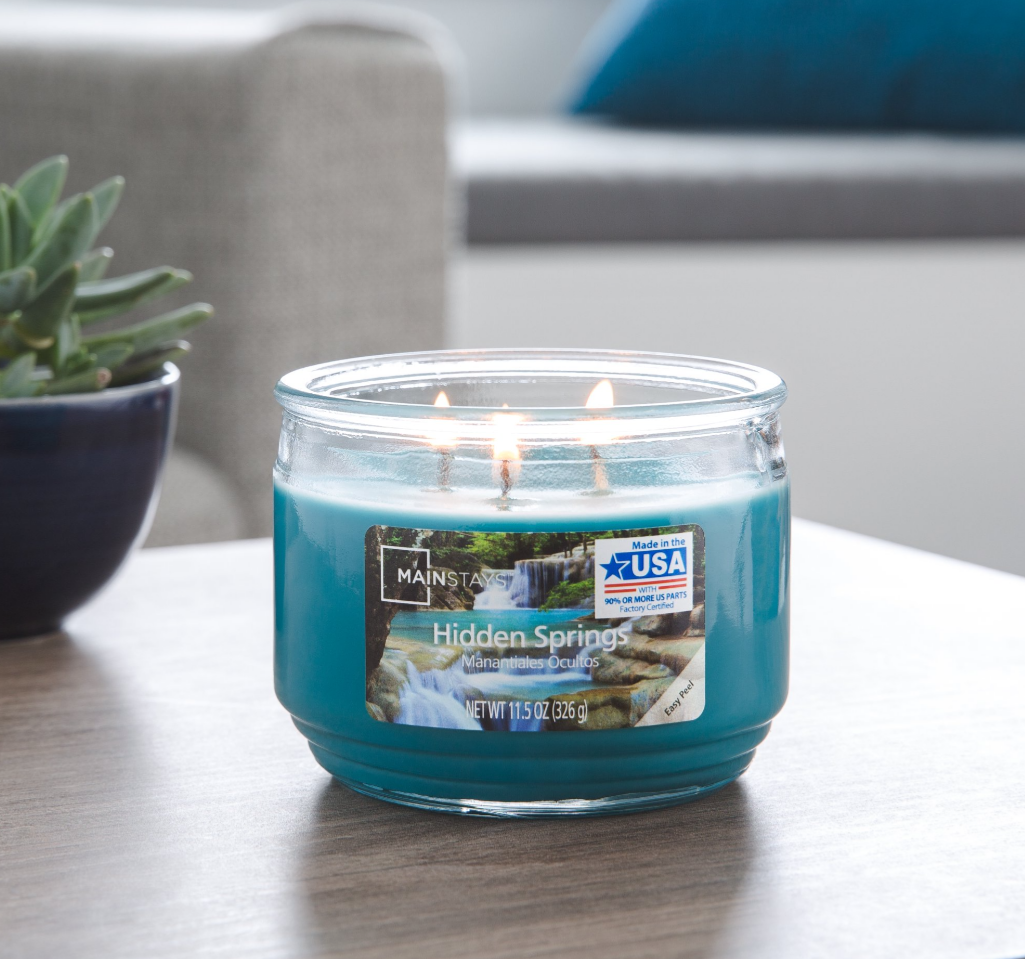 Hidden Springs 3 Wick Jar Candle - (326g)