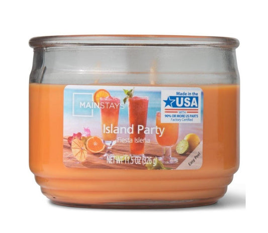 Island Party 3 Wick Jar Candle - (326g)