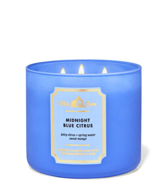 Midnight Blue Citrus 3 Wick Candle - (411g)