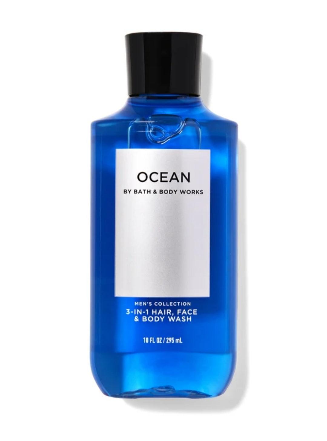 Ocean Men's 3-in-1 Hair, Face & Body Wash - (295ml)