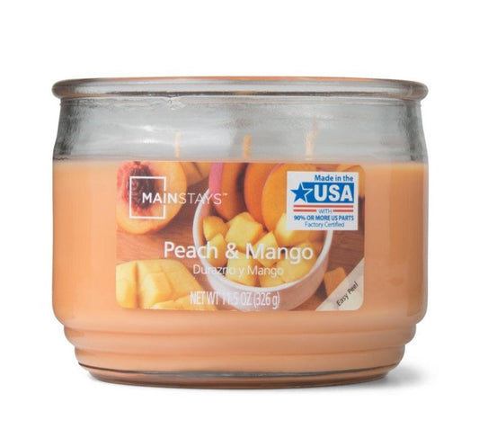 Peach & Mango 3 Wick Jar Candle - (326g)