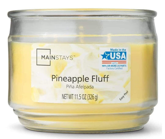 Pineapple Fluff 3 Wick Jar Candle - (326g)