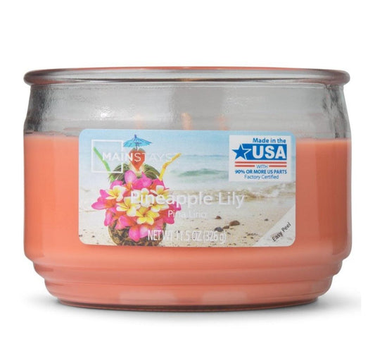 Pineapple Lily 3 Wick Jar Candle - (326g)