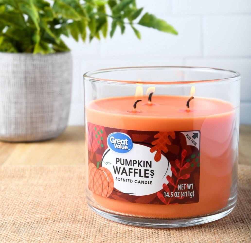 Pumpkin Waffles 3 Wick Scented Candle - (396g)