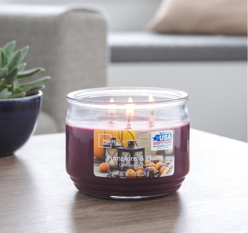 Pumpkins & Plums 3 Wick Jar Candle - (326g)