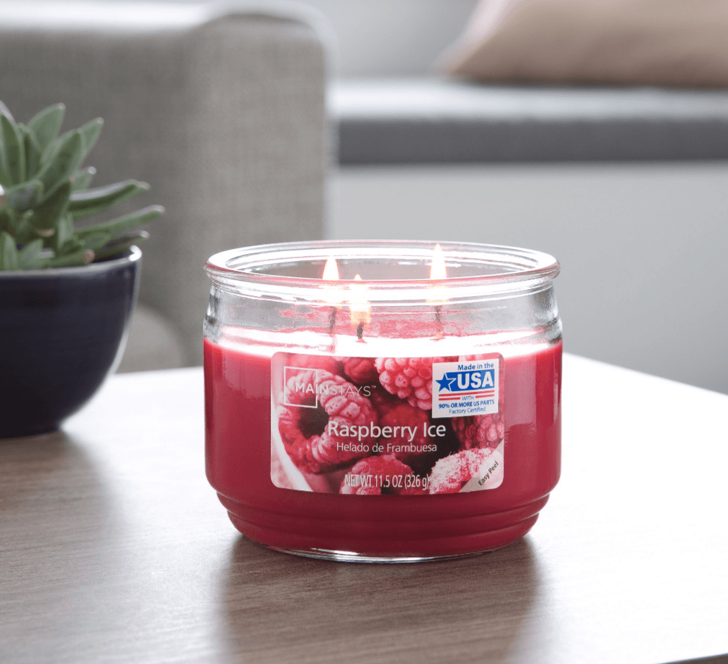 Raspberry Ice 3 Wick Jar Candle - (326g)