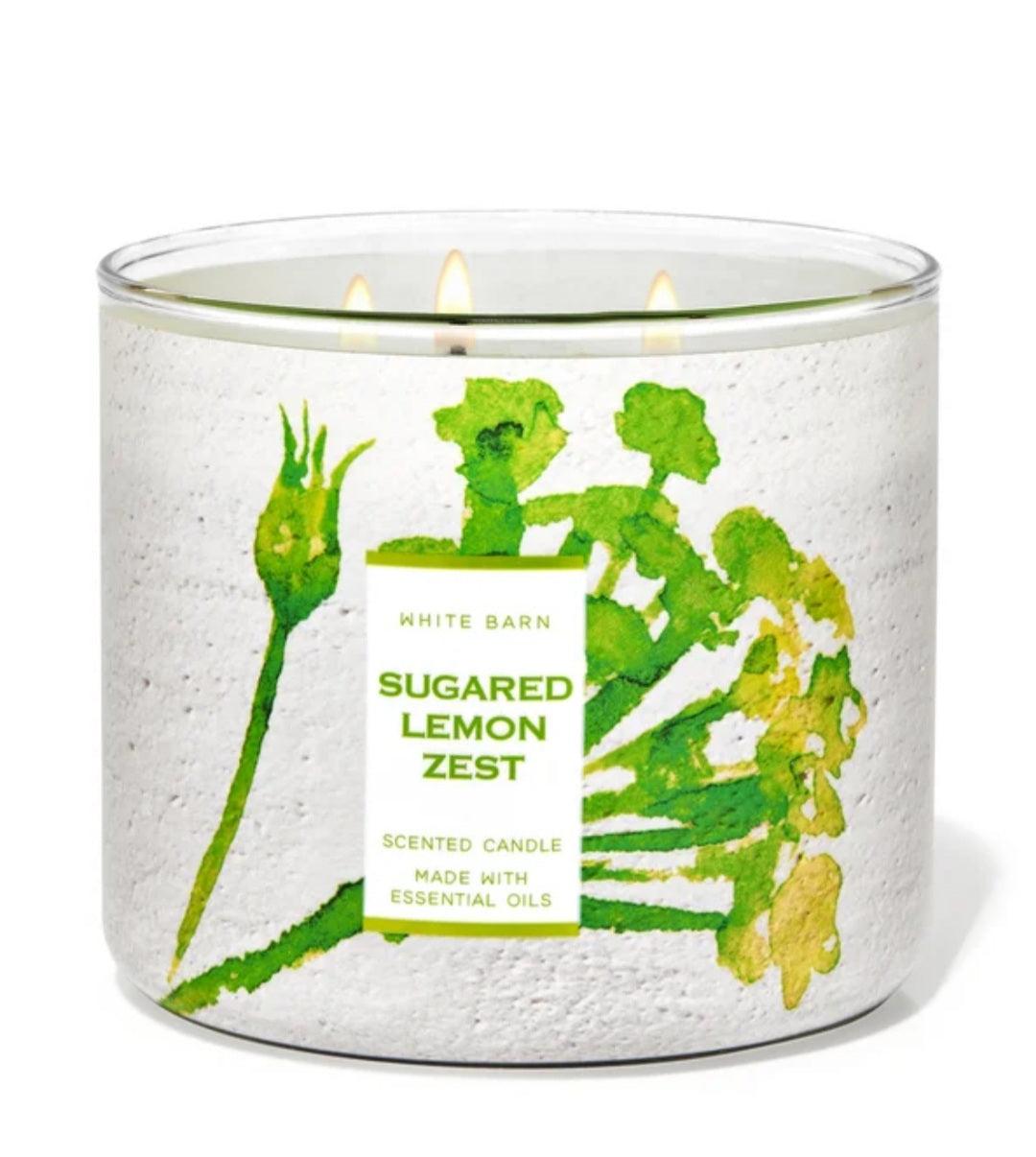 Sugared Lemon Zest 3 Wick Candle - (411g)